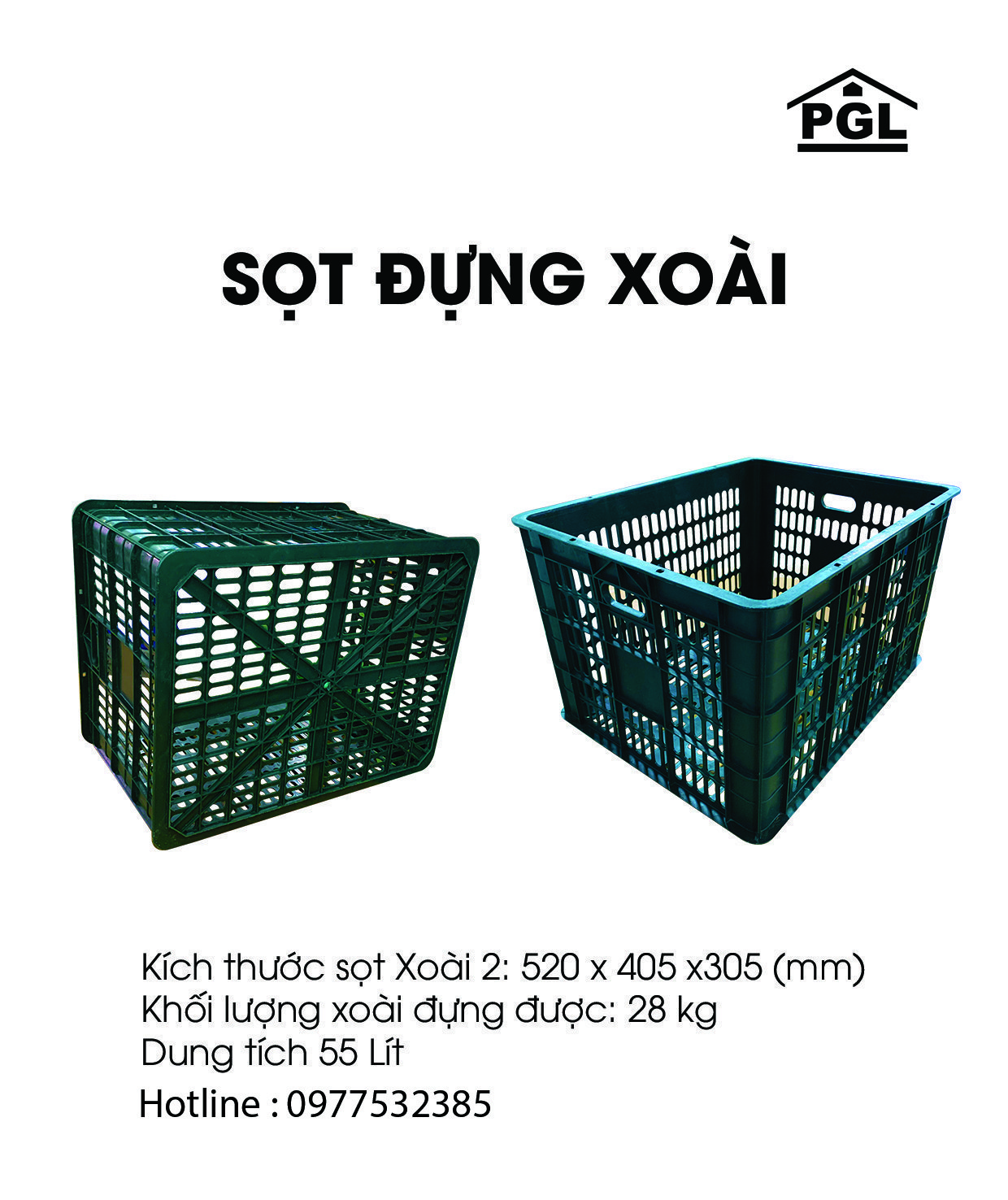 Sọt đựng Xoài 28 kg